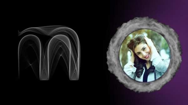 Smoke Text Photo Frames screenshot 2