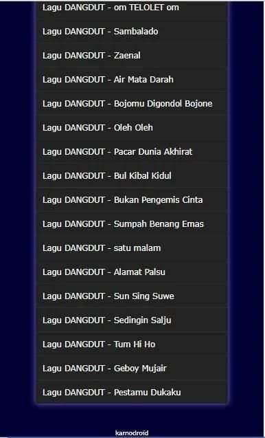 Kumpulan Lagu DANGDUT Mp3 Terbaru 2017 screenshot 1