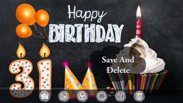 Birthday Date Photo Frame Editor : Birthday Number screenshot 1