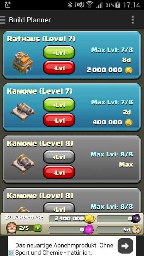 Clash Build Planner 7 تصوير الشاشة