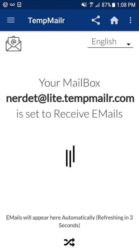 TempMailr - Temporary Disposable Email screenshot 1