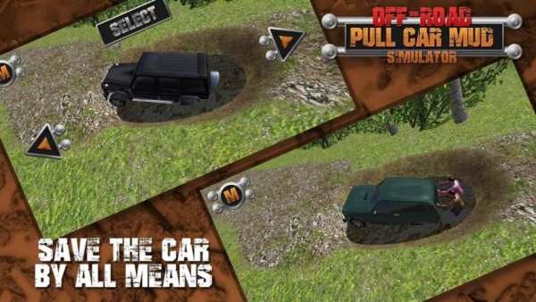 Off-Road Pull Car Mud Simulator screenshot 1
