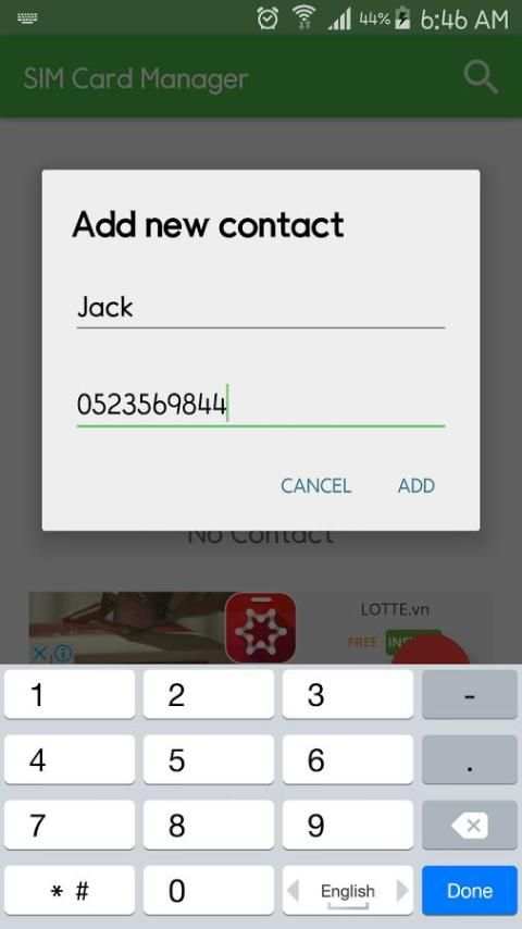 SIM Card Manager स्क्रीनशॉट 6