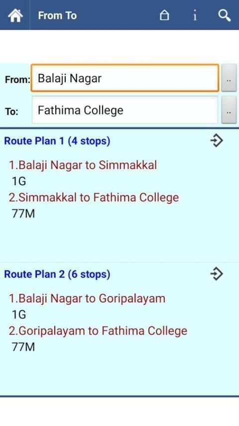 Madurai Bus Info screenshot 2