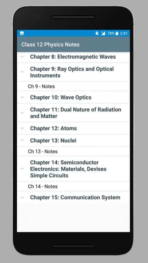 Class 12 Physics Notes screenshot 4