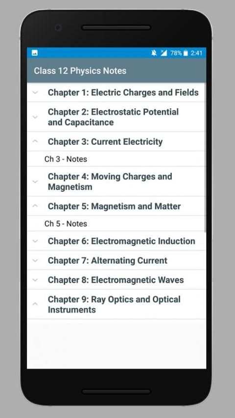Class 12 Physics Notes screenshot 5