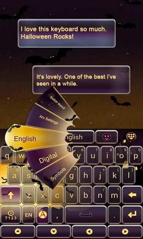 Happy Halloween GO Keyboard скриншот 1