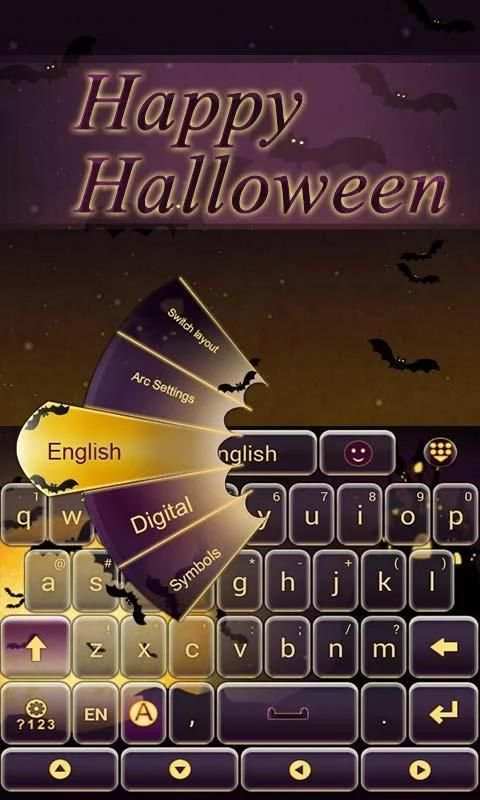 Happy Halloween GO Keyboard скриншот 4