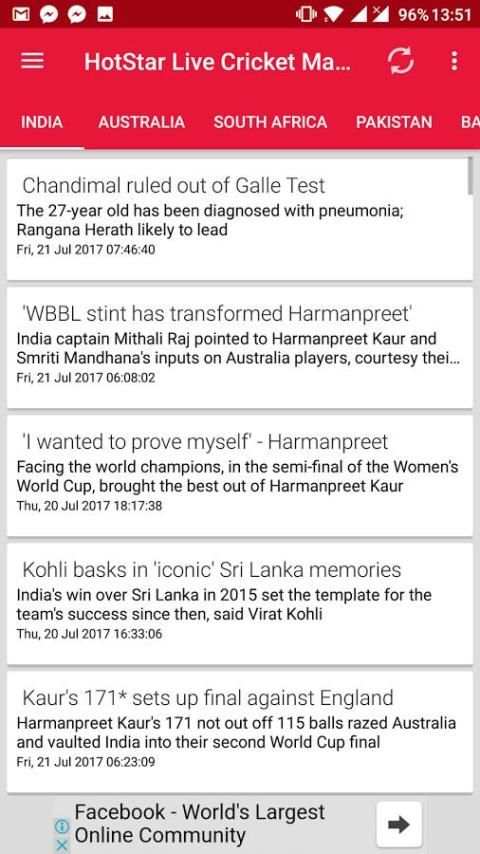 Cricket Buzz Live Cricket screenshot 3
