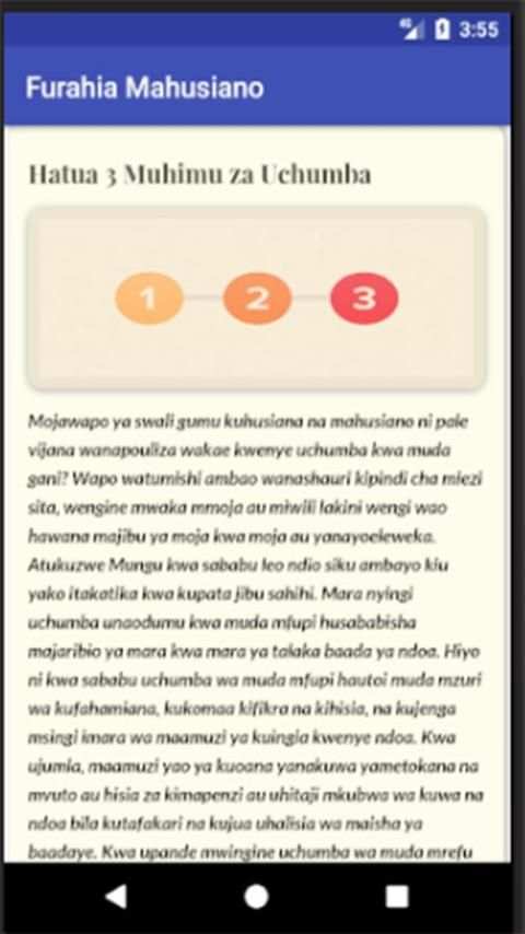 Furahia Mahusiano screenshot 1