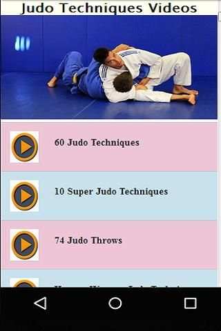 Judo Techniques Vidoes скриншот 2