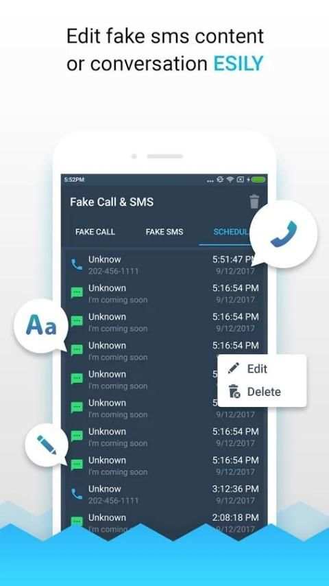 Fake Call And Text Message, Fake SMS Prank screenshot 1