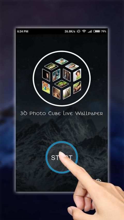 3D Photo Cube Live Wallpaper screenshot 6