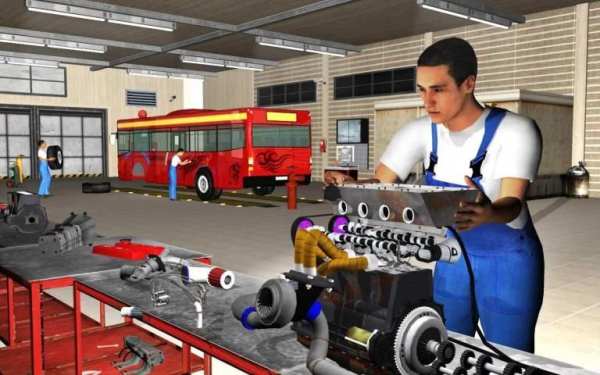 Bus Mechanic Garage - Engine Overhaul Repair Shop screenshot 12
