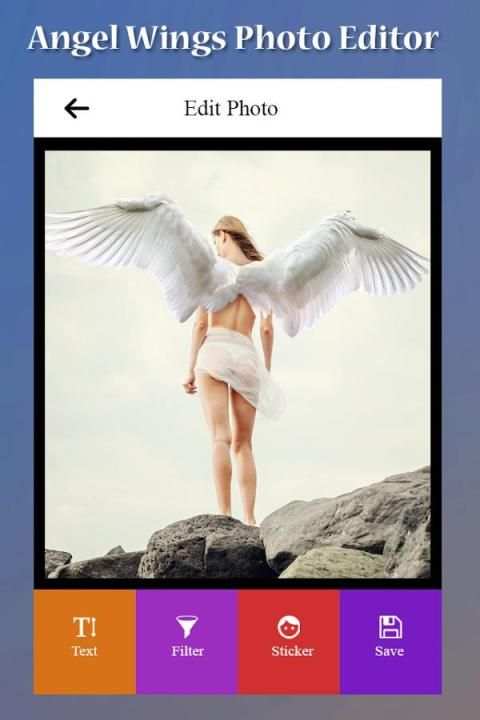 Angel Wings Photo Editor 3 تصوير الشاشة