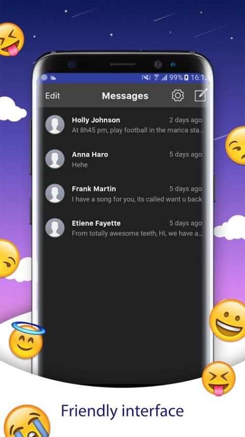 Messenger for iPhone 8 screenshot 3