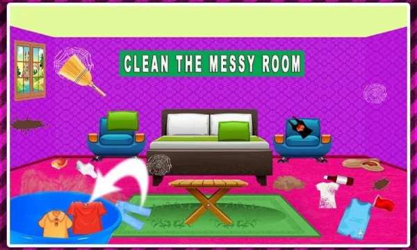 Hotel Room Cleaning Service - Cleanup Game screenshot 5