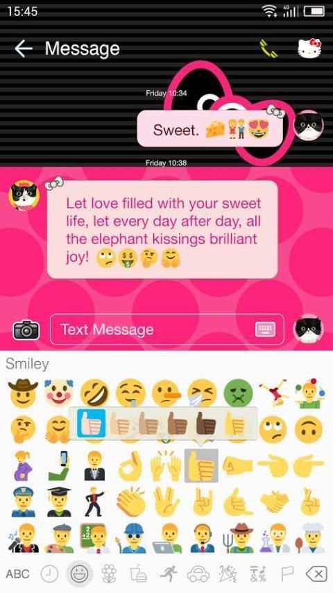 One Sms Theme for Hello Kitty screenshot 3