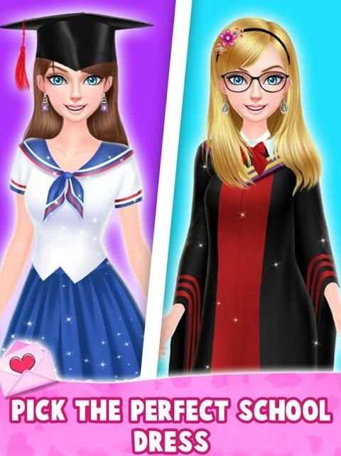 High School Crush Love : Salon screenshot 1