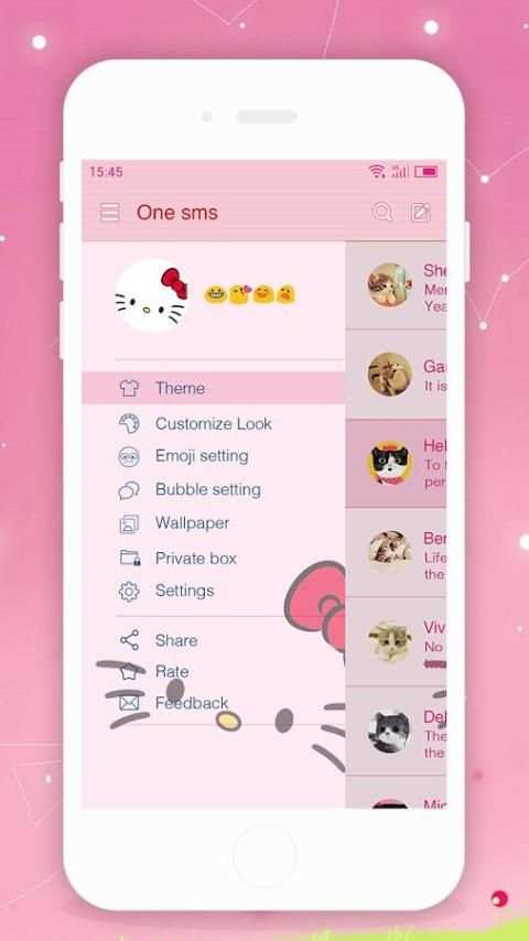 Cutey 3 - One Sms screenshot 3