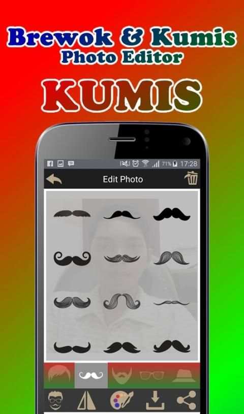 Brewok dan Kumis Photo Editor screenshot 4