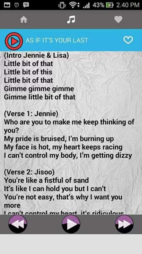 Black Pink Music With Lyrics New screenshot 2