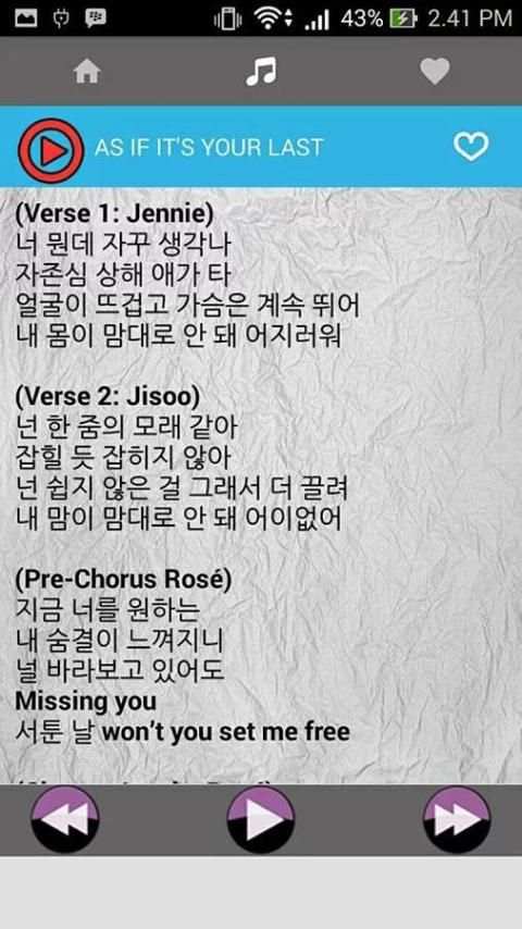 Black Pink Music With Lyrics New screenshot 1