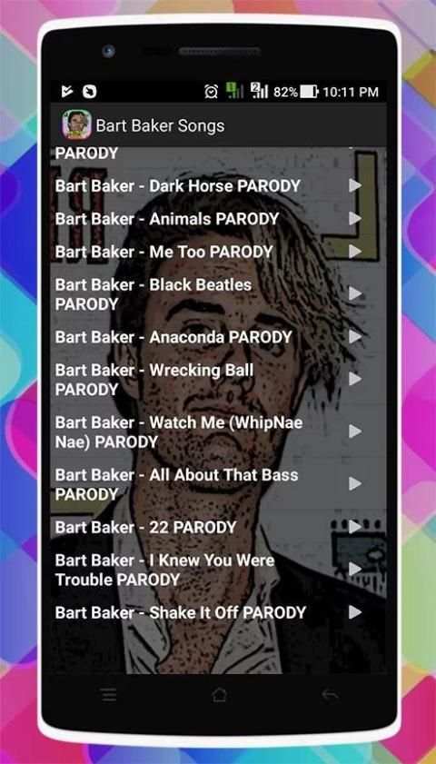 Bart Baker Songs скриншот 1