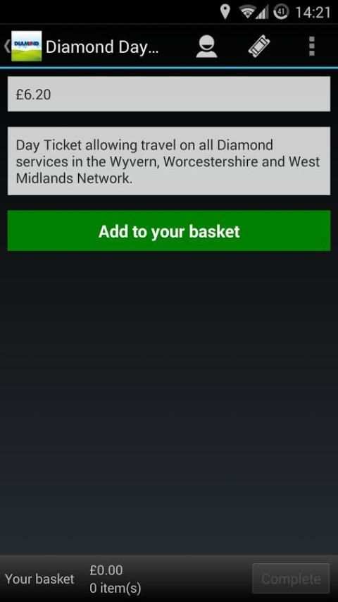 Diamond Bus M-tickets screenshot 3