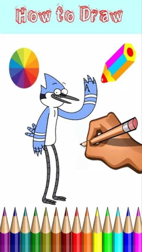 How To Draw : regular show скриншот 5