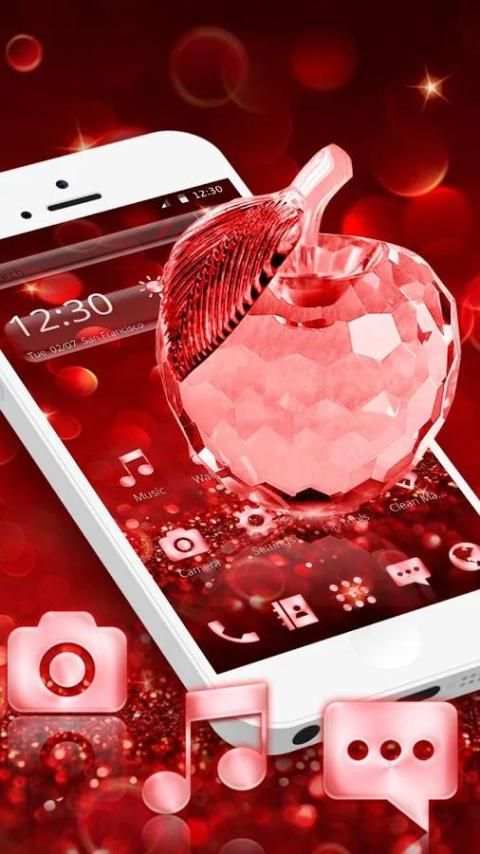 Crystal Apple Theme скриншот 1