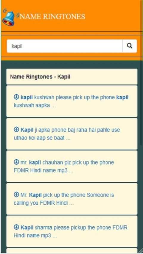 Personal Name Ringtone screenshot 1