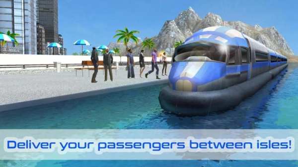 Water Train Driving Simulator скриншот 3