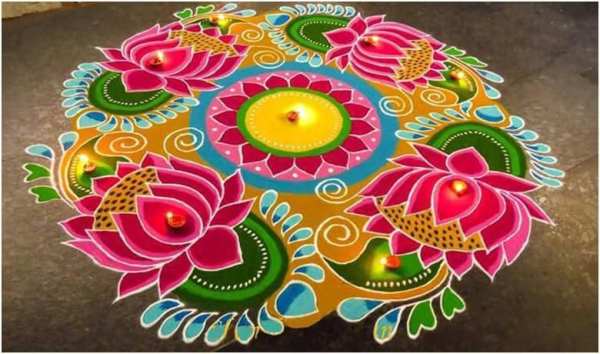 Diwali Rangoli Wallpaper screenshot 1