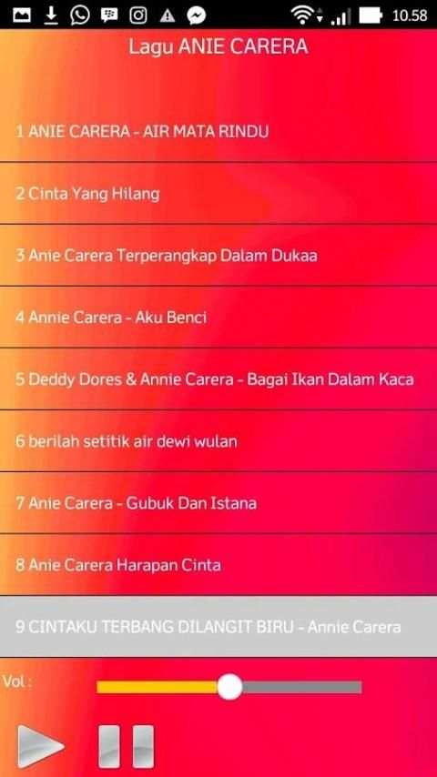 Lagu ANIE CARERA screenshot 1