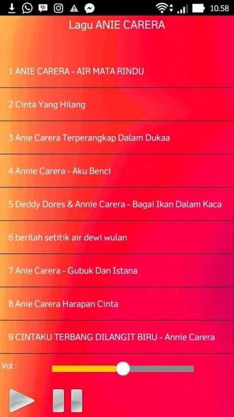 Lagu ANIE CARERA скриншот 2