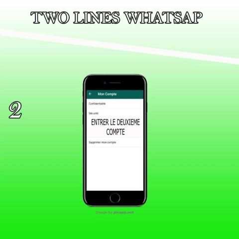 Watsapp 2 lines скриншот 2