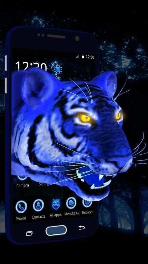 Ice Angry Tiger 3D Theme screenshot 4