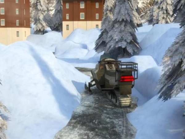Snowmobile Racing Simulator Parking Games 2017 screenshot 3