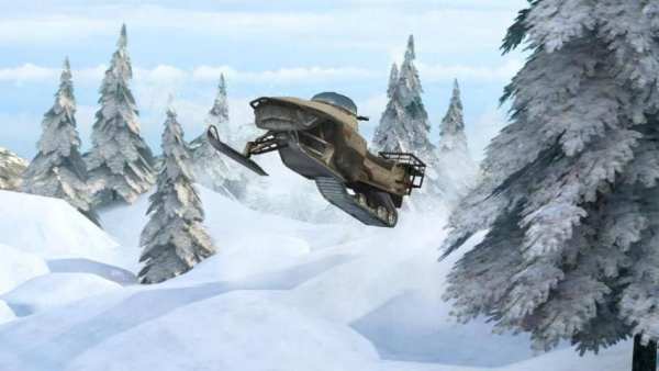 Snowmobile Racing Simulator Parking Games 2017 screenshot 10