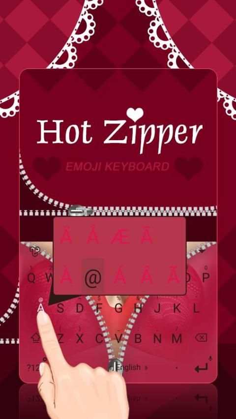 Hot Zipper Theme&Emoji Keyboard screenshot 4
