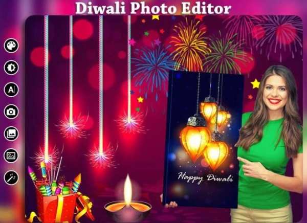 Diwali Photo Editor 5 تصوير الشاشة