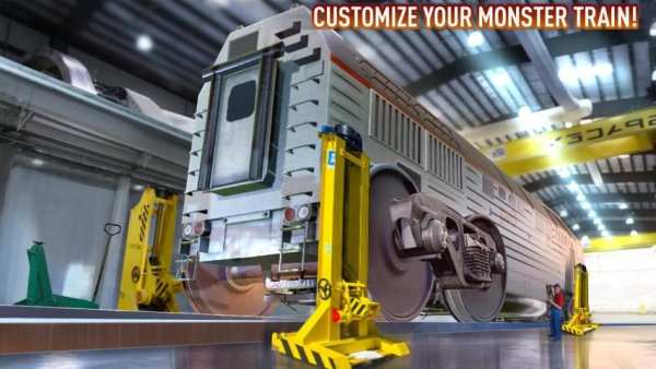 Monster Trucks Train - Off road truck race game screenshot 2
