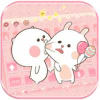 لطيف الأرنب لوحة المفاتيح