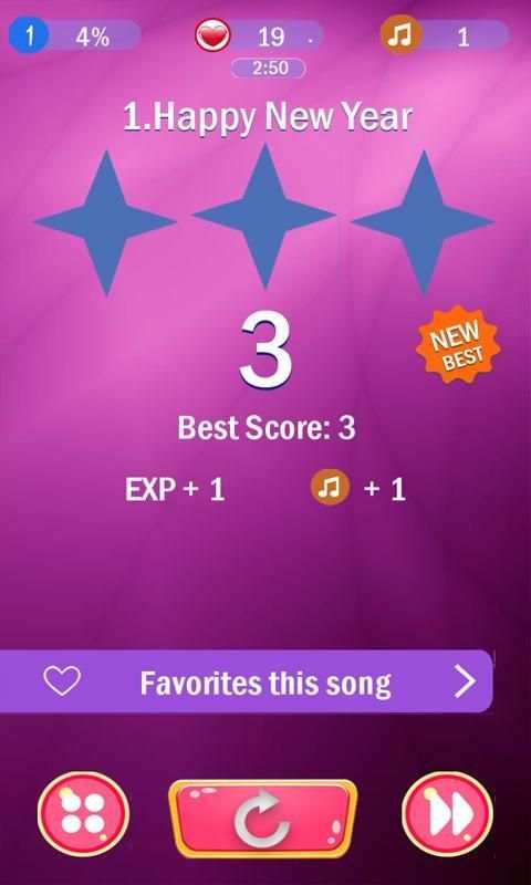 Purple Cute Piano Tiles 2018 screenshot 2