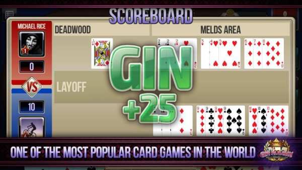 Gin Rummy online скриншот 3