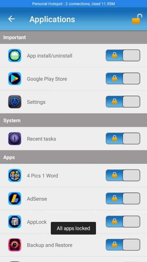 AppLock screenshot 1