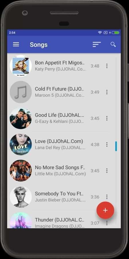 Music Player for Android 2 تصوير الشاشة