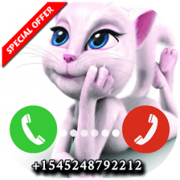 Fake Call From Talking Cat Angela Free Prank 2017 icon