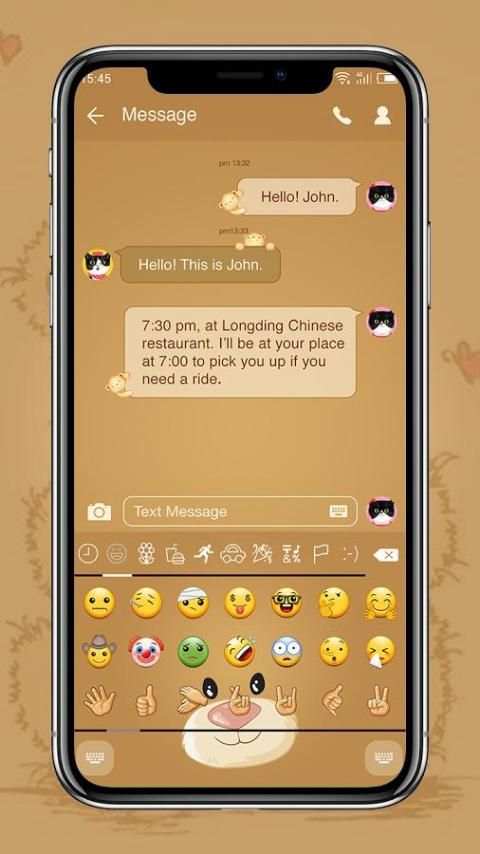 Emoji Keyboard - Teddy Bear скриншот 3